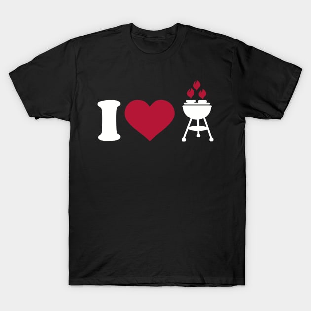 I love BBQ barbecue T-Shirt by Designzz